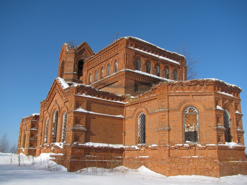 Церковь Михаила Архангела, Михайловка (Загоскино), урочище (Нагорский район, Кировская область). фасады