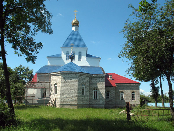 Церковь Рождества Пресвятой Богородицы, Городея (Несвижский район, Беларусь, Минская область). общий вид в ландшафте