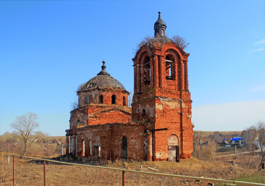 Лекарево. Церковь Воздвижения Креста Господня. фасады