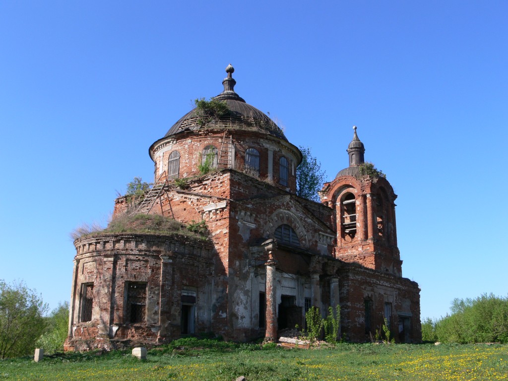 Церковь Воздвижения Креста Господня, Лекарево (Елабужский район, Республика Татарстан). фасады