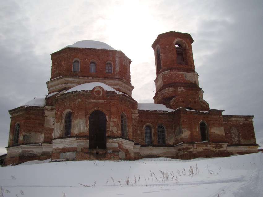 Церковь Троицы Живоначальной, Ларино (Каслинский район, Челябинская область). фасады, Северный фасад.