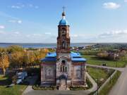 Церковь Тихвинской иконы Божией Матери, Западный фасад<br>, Губернское, Аргаяшский район, Челябинская область