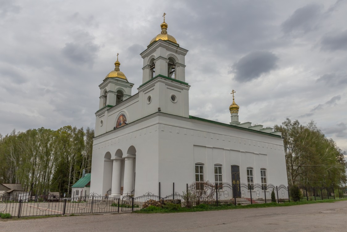 Поддубровка. Церковь Рождества Христова. фасады, Вид  с севера