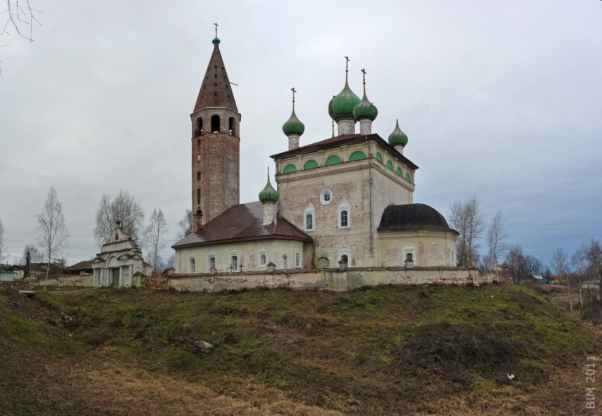 Вятское. Церковь Воскресения Христова. фасады