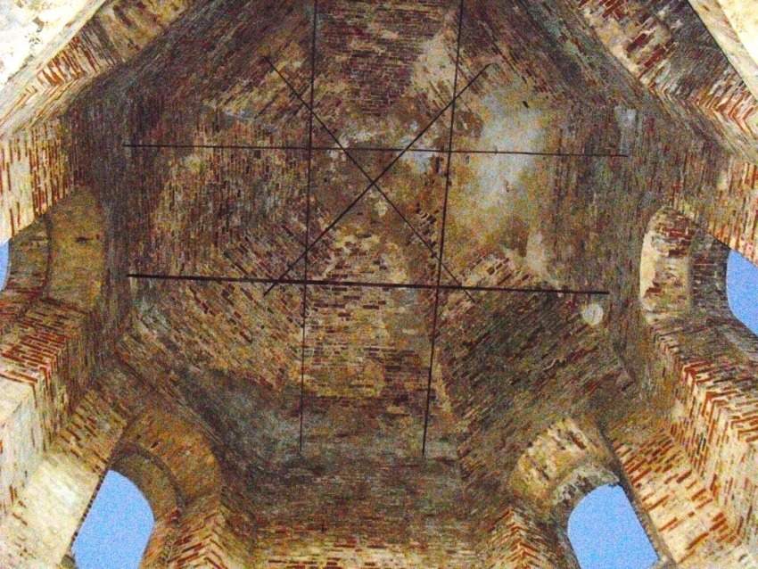 Церковь Воскресения Христова, Понизовье (Торопецкий район, Тверская область). интерьер и убранство, свод восьмерика