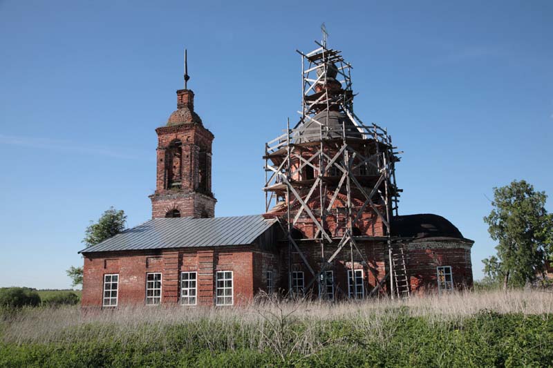 Лучинское. Церковь Николая Чудотворца. фасады