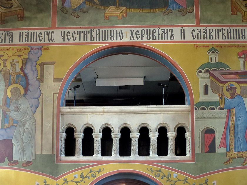 Церковь Серафима Саровского при Экспоцентре, Пресненский (Центральный административный округ (ЦАО), г. Москва). интерьер и убранство