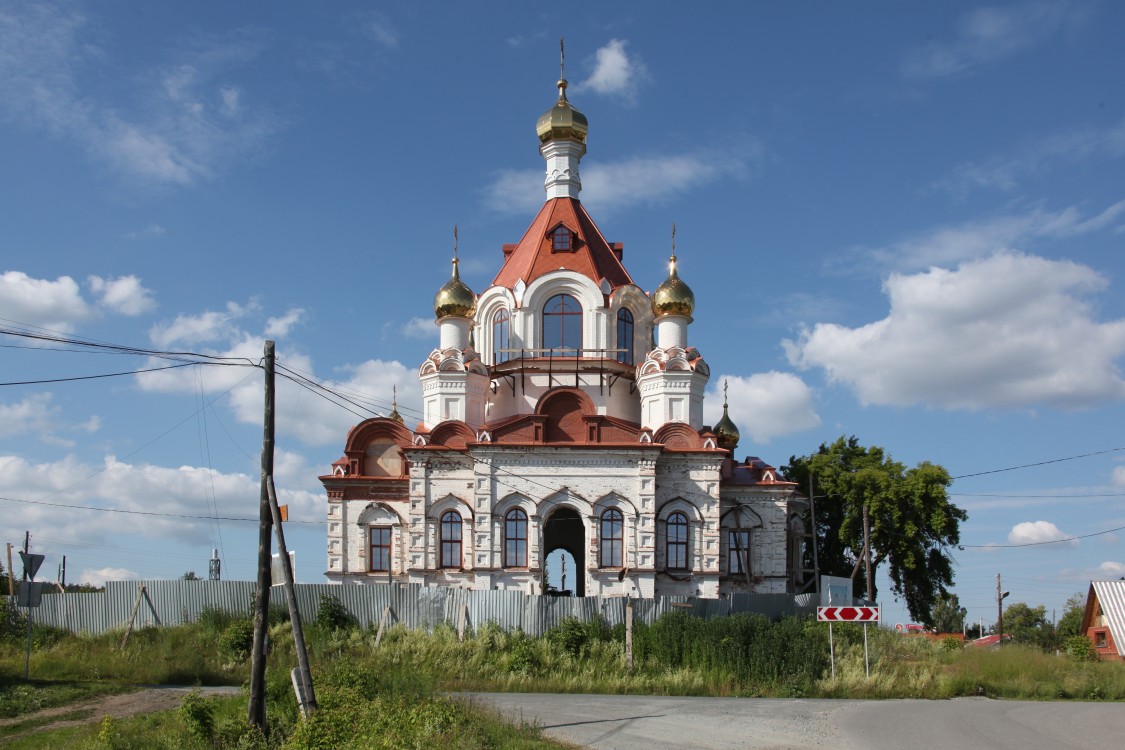 Церковь Успения Пресвятой Богородицы, Верхняя Сысерть (Сысертский район (Сысертский ГО и Арамильский ГО), Свердловская область). фасады, Южный фасад