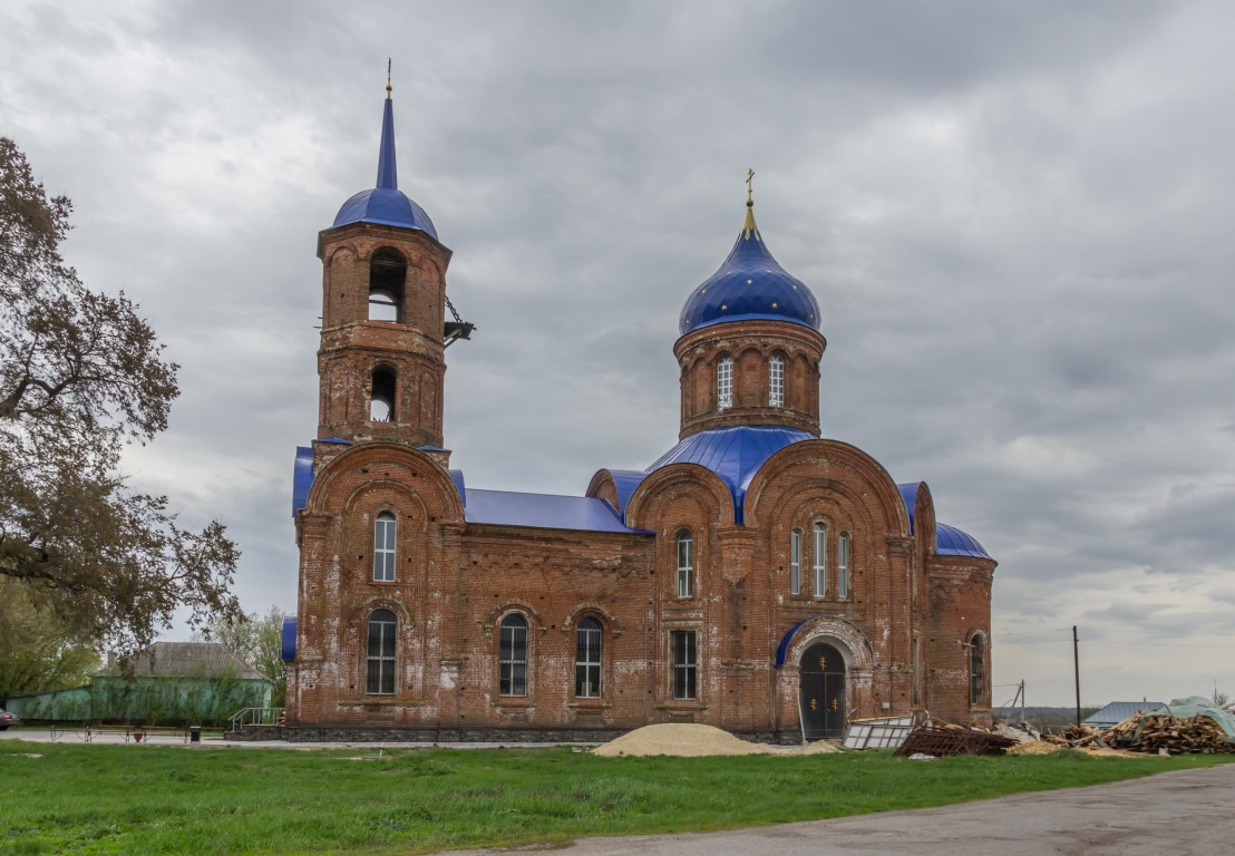 Воронежская Лозовка. Церковь Михаила Архангела. фасады, Вид  с юга