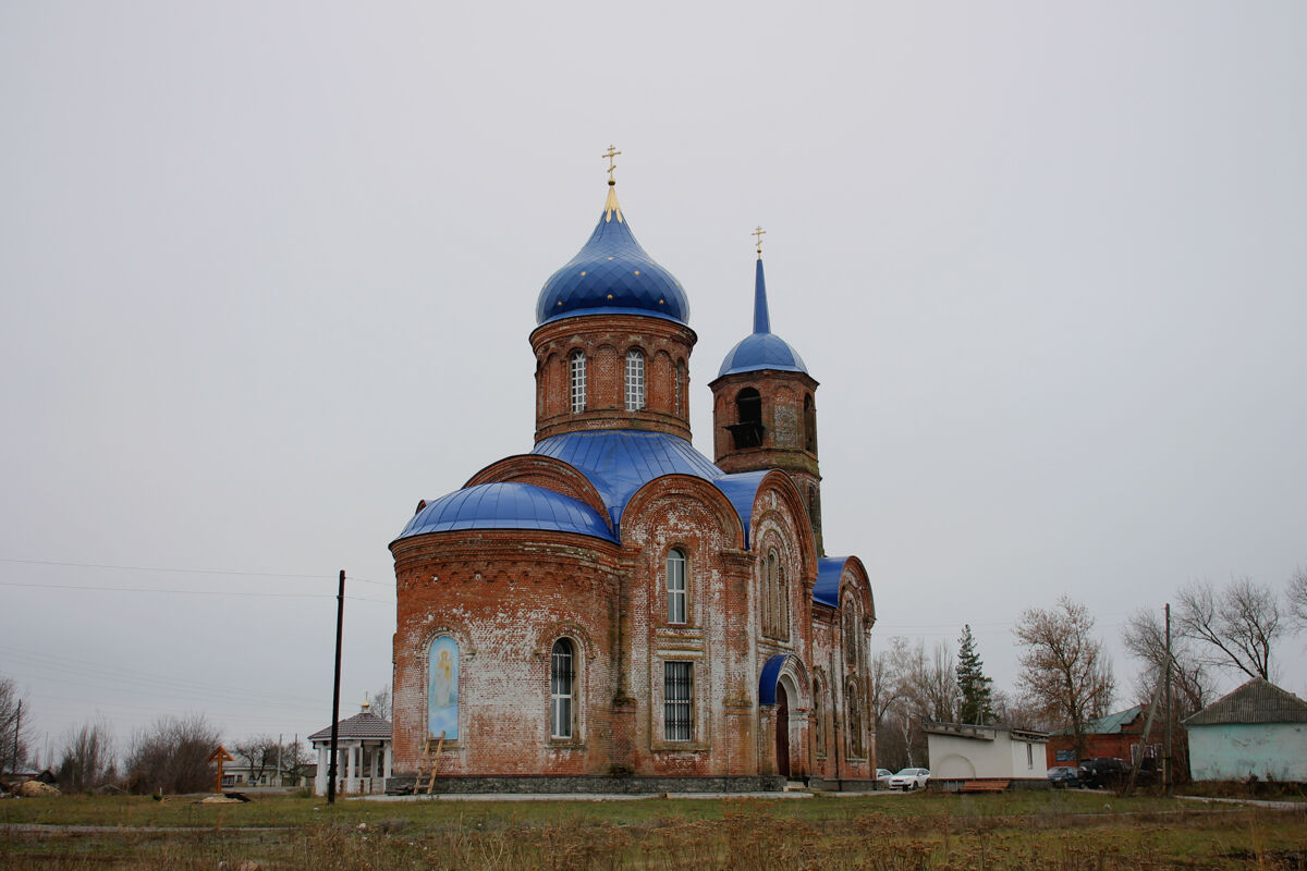Церковь Михаила Архангела, Воронежская Лозовка (Хлевенский район, Липецкая область). фасады, Церковь Михаила Архангела