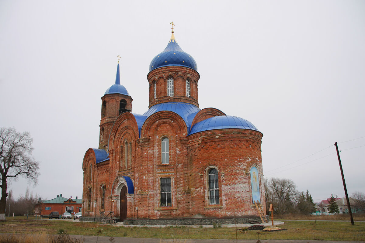 Церковь Михаила Архангела, Воронежская Лозовка (Хлевенский район, Липецкая область). фасады, Церковь Михаила Архангела