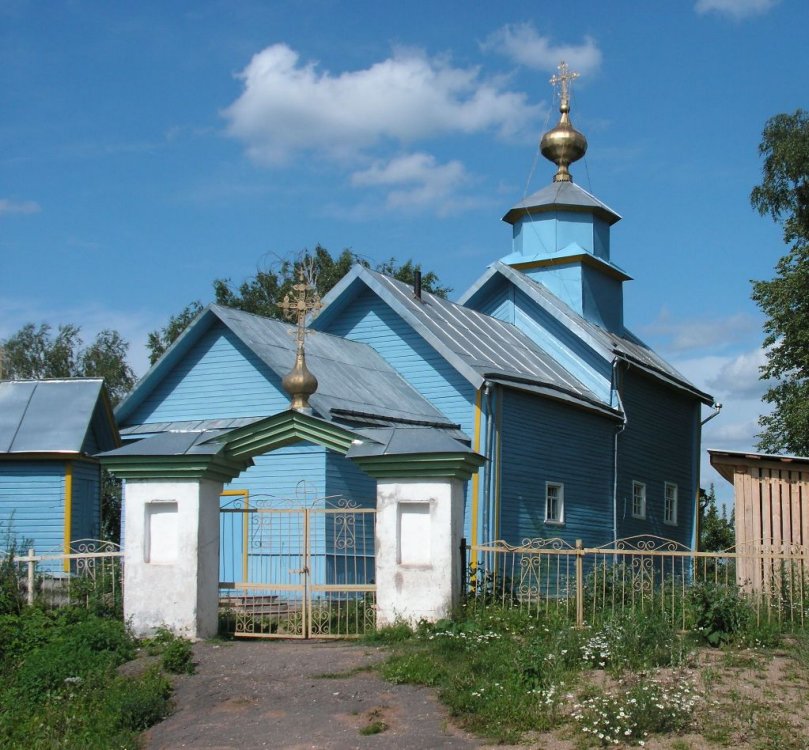 Церковь Илии пророка, Ильина Гора (Демянский район, Новгородская область). общий вид в ландшафте