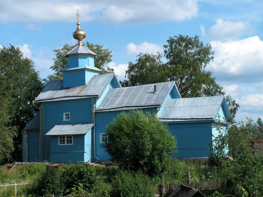 Ильина Гора. Церковь Илии пророка. общий вид в ландшафте