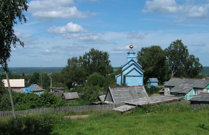 Ильина Гора. Церковь Илии пророка. общий вид в ландшафте