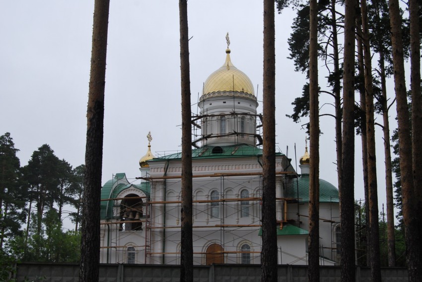 Церковь Иоанна Воина, Новоберёзовский (Берёзовский (Берёзовский ГО), Свердловская область). общий вид в ландшафте