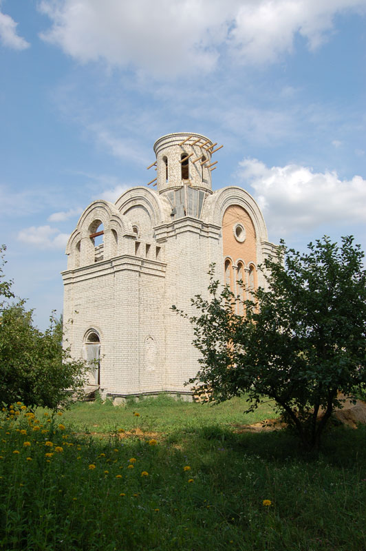 Церковь Димитрия Солунского, Новодмитровка (Орловский район, Орловская область). общий вид в ландшафте