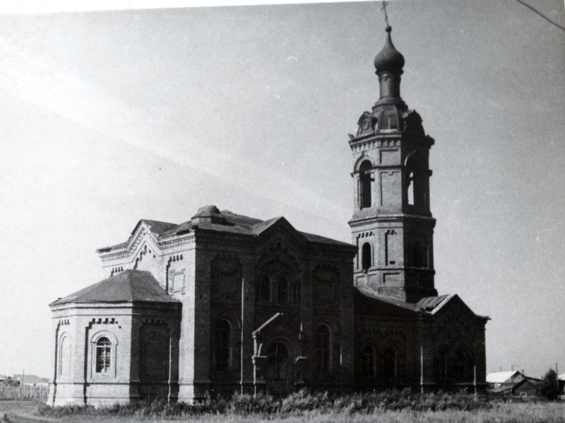 Церковь Александра Невского, Харино (Красноармейский район, Челябинская область). архивная фотография, Фото советского периода из частного архива