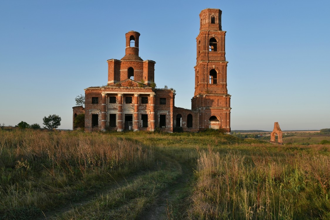 Церковь Казанской иконы Божией Матери, Стрешнево (Данковский район, Липецкая область). фасады, Вид с севера