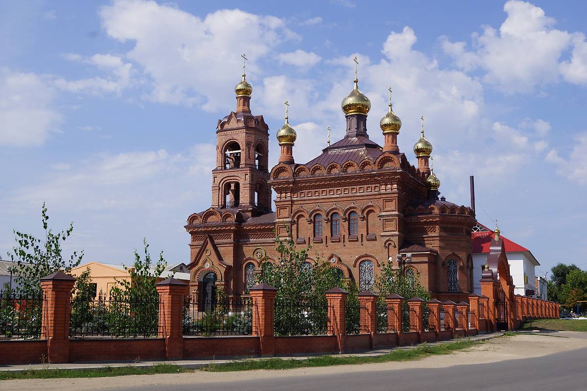 фасады. Церковь Воздвижения Креста Господня, Хвалынск (Хвалынский район, Саратовская область)