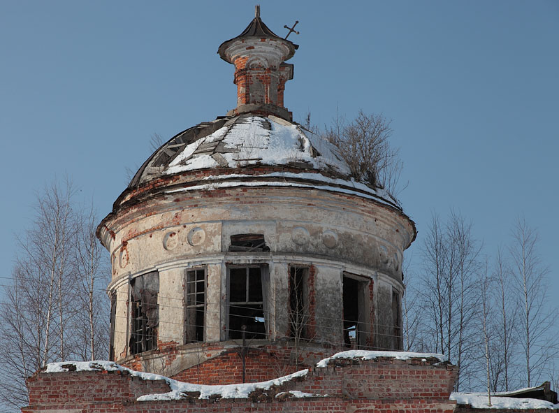 Церковь Успения Пресвятой Богородицы, Великополье (Угранский район, Смоленская область). архитектурные детали