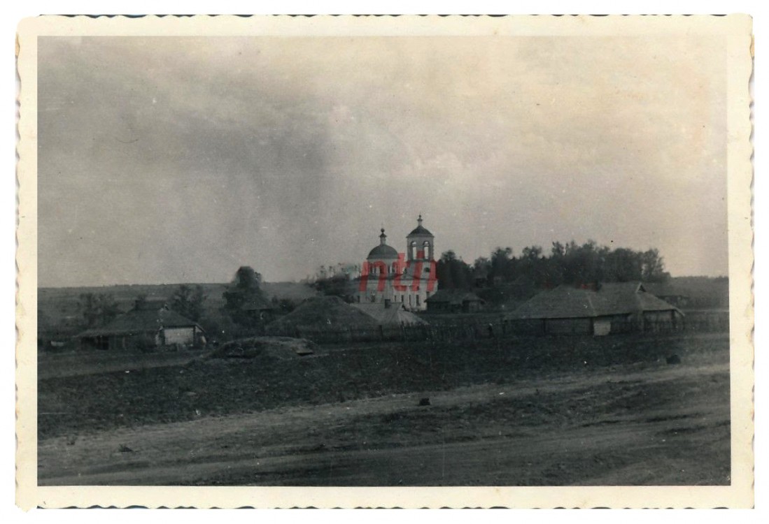 Церковь Успения Пресвятой Богородицы, Великополье (Угранский район, Смоленская область). архивная фотография, Фото 1942 г. с аукциона e-bay.de