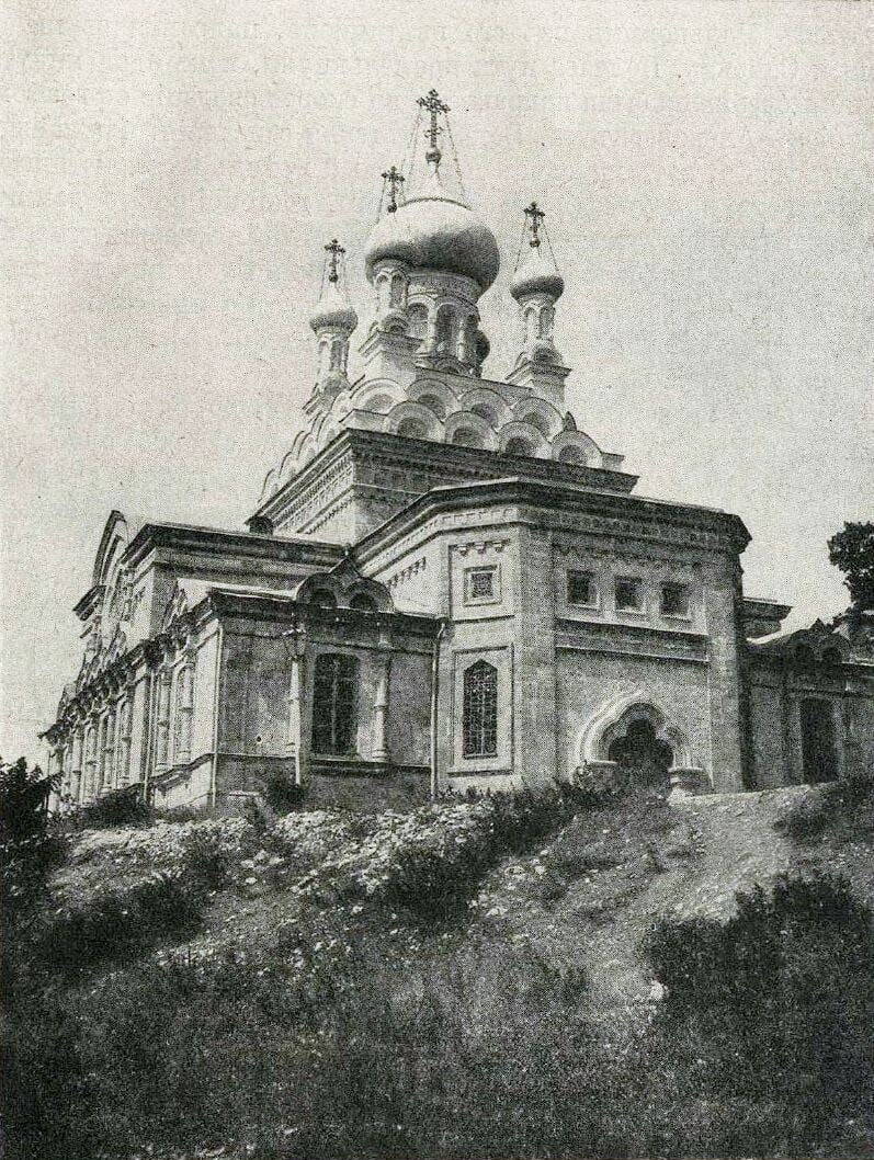 Церковь Михаила Архангела (новая), Алупка (Ялта, город, Республика Крым). архивная фотография, Старинное фото