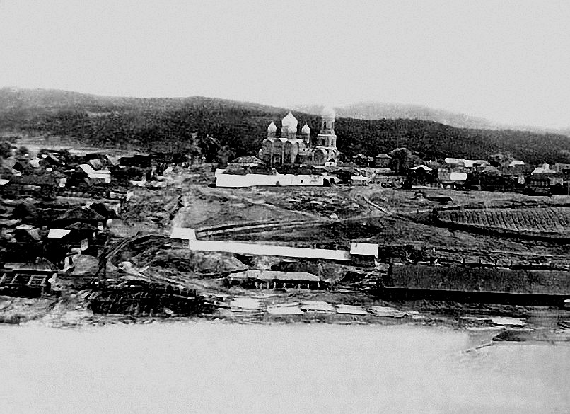 Церковь Рождества Христова, Юрюзань (Катав-Ивановский район, Челябинская область). архивная фотография, Старинное фото. Источник: nailizakon.com/fotogalereya/city28_yu/yuryuzan/yuryuzan.html