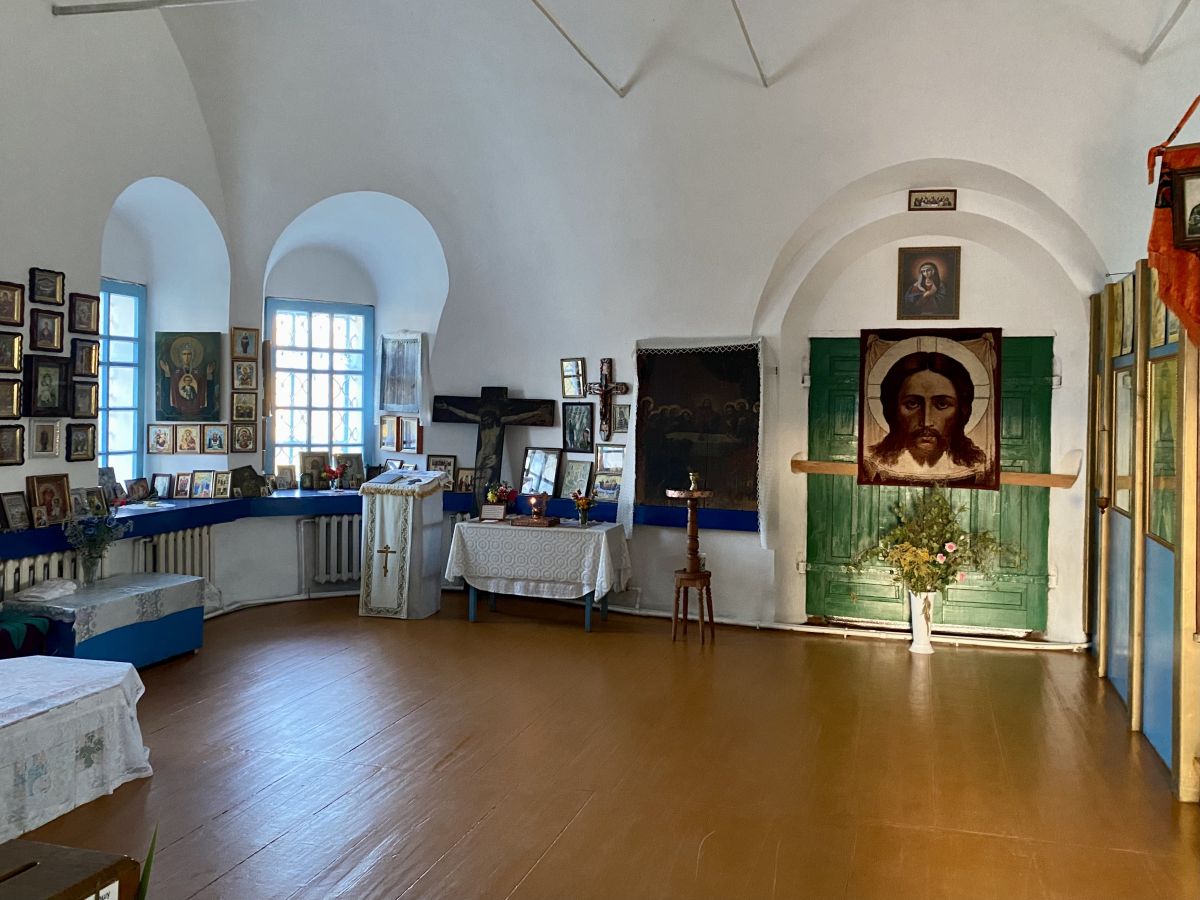 Церковь Казанской иконы Божией Матери, Боровое (Ишимский район и г. Ишим, Тюменская область). интерьер и убранство, Вид с притвора