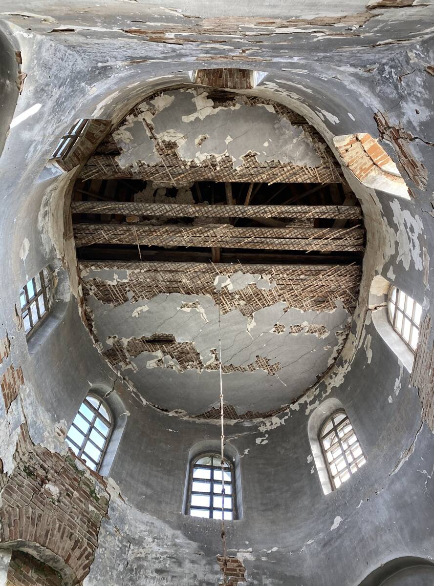 Церковь Николая Чудотворца, Большой Кемчуг (Козульский район, Красноярский край). интерьер и убранство, Подкупольное пространство