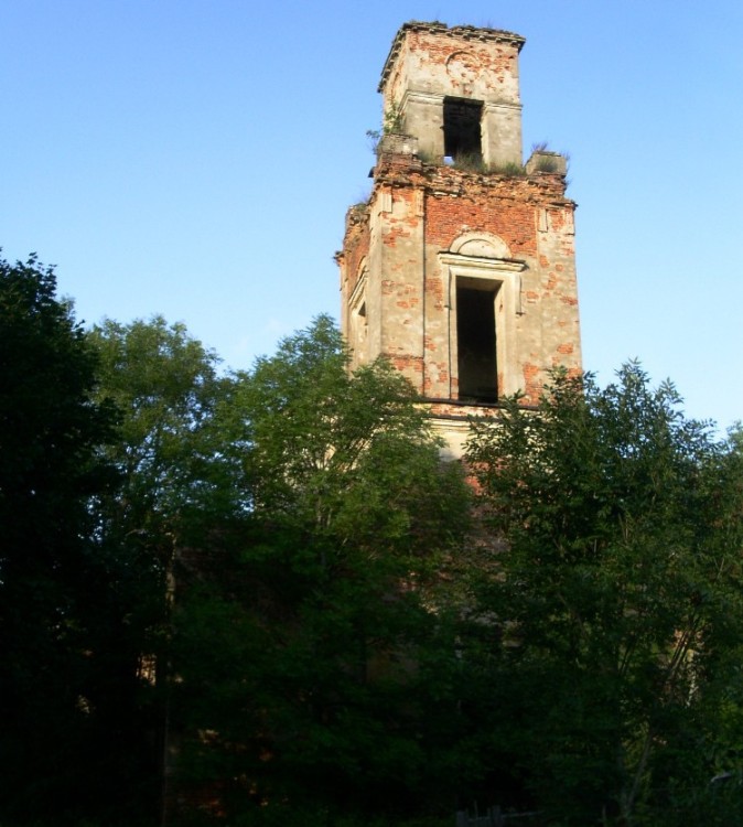 Хворостьево. Церковь Троицы Живоначальной. фасады, вид с запада
