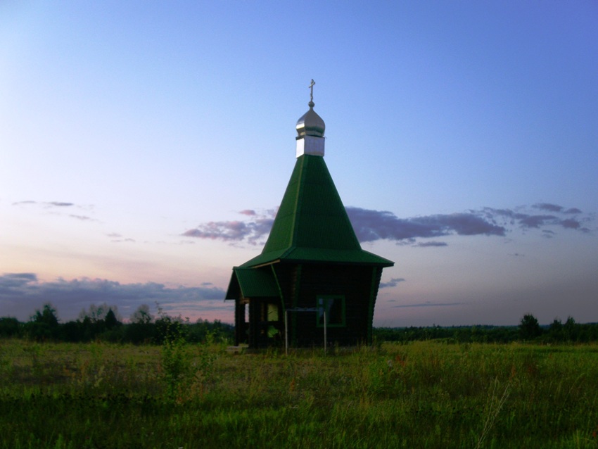 Часовня Георгия Победоносца, Западная Двина (Западнодвинский район, Тверская область). общий вид в ландшафте