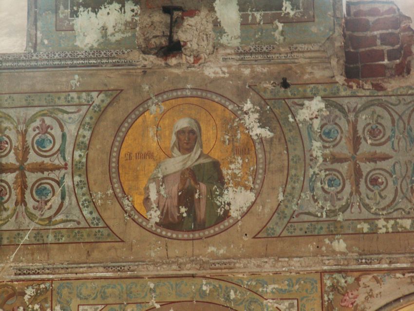 Церковь Казанской иконы Божией Матери, Весьегонск (Весьегонский район, Тверская область). интерьер и убранство, сохранившиеся фрески