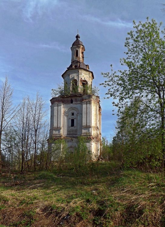 Ишлык (Петропавловск). Церковь Петра и Павла. фасады, Колокольня, вид с севера