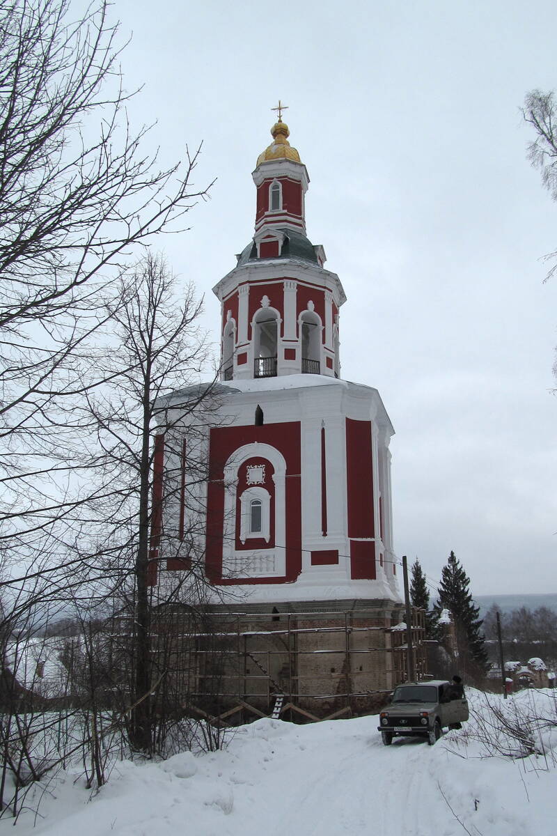 Церковь Петра и Павла, Ишлык (Петропавловск) (Советский район, Кировская область). архитектурные детали, Колокольня