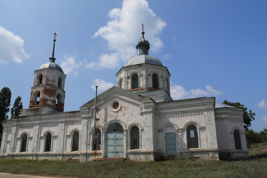 Старотолучеево. Церковь Покрова Пресвятой Богородицы. фасады