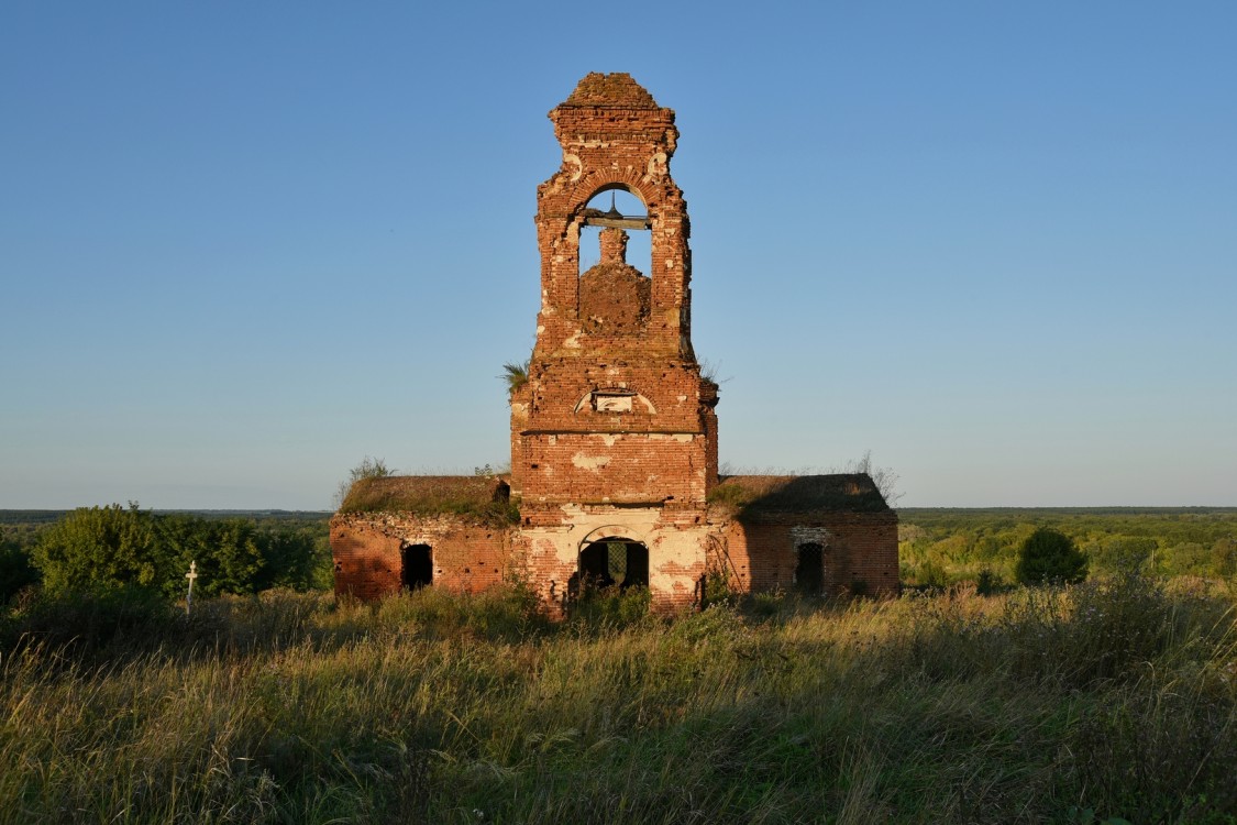 Абросимово. Церковь Николая Чудотворца. фасады, Вид с запада