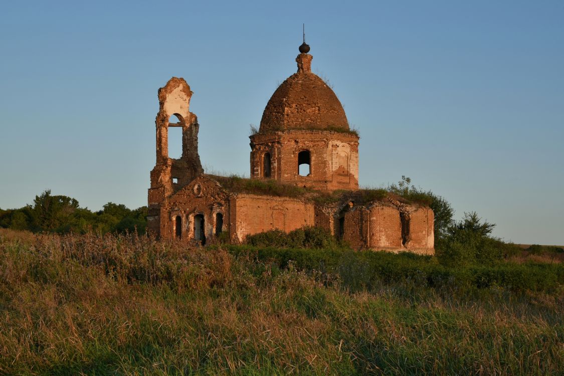 Церковь Николая Чудотворца, Абросимово (Богучарский район, Воронежская область). фасады, Вид с юго-востока