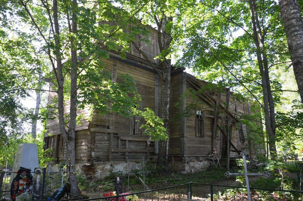 Церковь Покрова Пресвятой Богородицы, Стайки (Невельский район, Псковская область). фасады, Вид с юго-востока