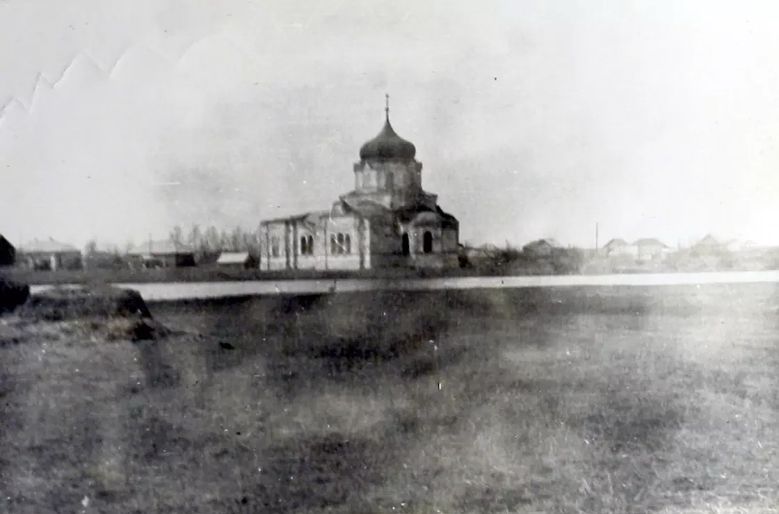Маянга. Церковь Михаила Архангела. архивная фотография, 1980-е годы