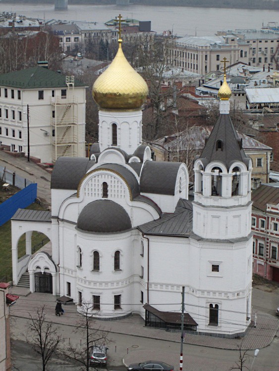 Церковь Казанской иконы Божией Матери над Зеленским съездом (новая), Нижегородский район (Нижний Новгород, город, Нижегородская область). фасады