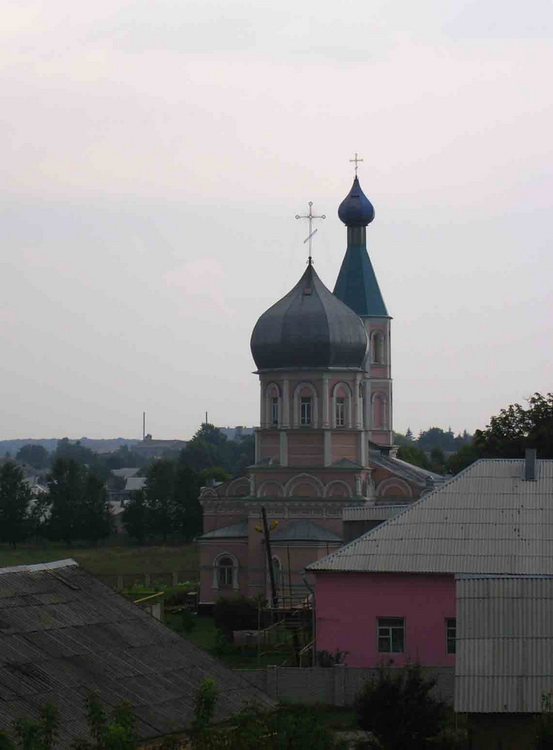 Жмеринка. Церковь Николая Чудотворца 9-го и 10-го Стрелковых полков. общий вид в ландшафте