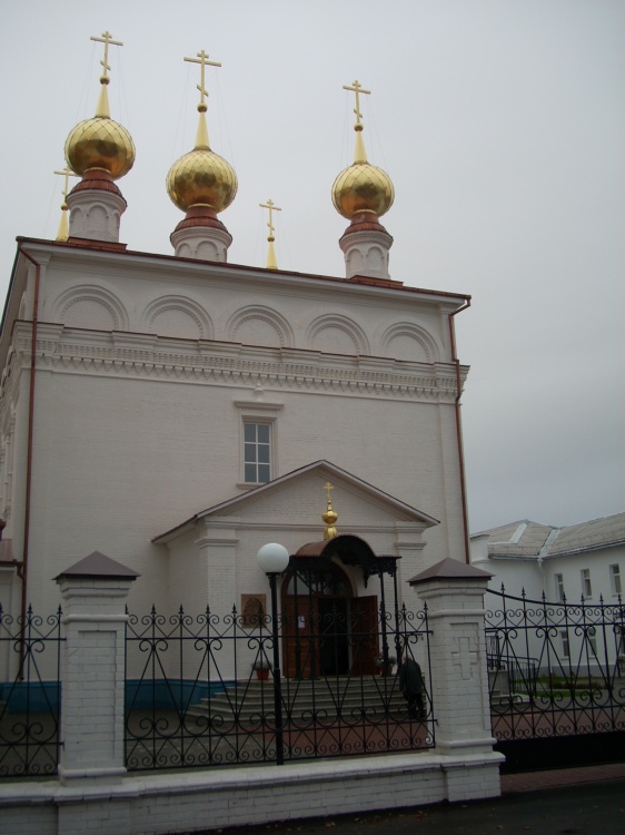 Городец. Городецкий Феодоровский мужской монастырь. Кафедральный собор Феодоровской иконы Божией Матери. общий вид в ландшафте