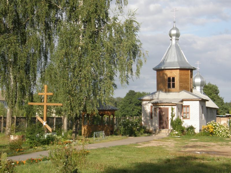 Марьина Горка. Часовня Покрова Пресвятой Богородицы. общий вид в ландшафте