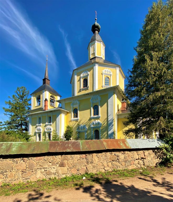 Вехно. Церковь Спаса Преображения. фасады, Вид с юго-востока