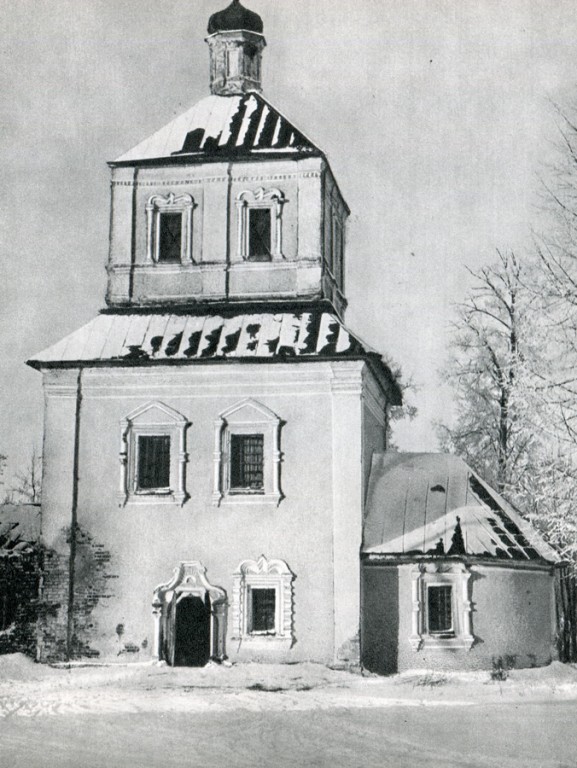 Церковь Казанской иконы Божией Матери (старая), Посадниково (Новоржевский район, Псковская область). архивная фотография, Фото 1960-х гг. из архива Бориса Скобельцина