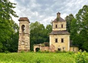 Церковь Казанской иконы Божией Матери (старая), Вид с юга<br>, Посадниково, Новоржевский район, Псковская область