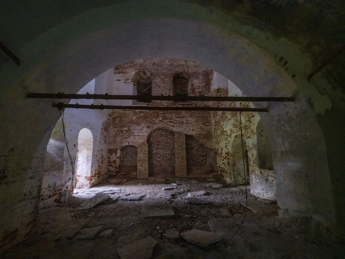 Церковь Казанской иконы Божией Матери (старая), Посадниково (Новоржевский район, Псковская область). интерьер и убранство