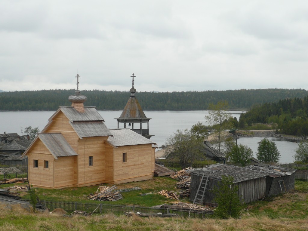 Ковда. Церковь Николая Чудотворца. общий вид в ландшафте