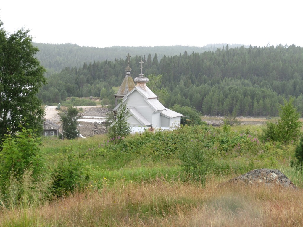 Церковь Николая Чудотворца, Ковда (Кандалакшский район, Мурманская область). общий вид в ландшафте