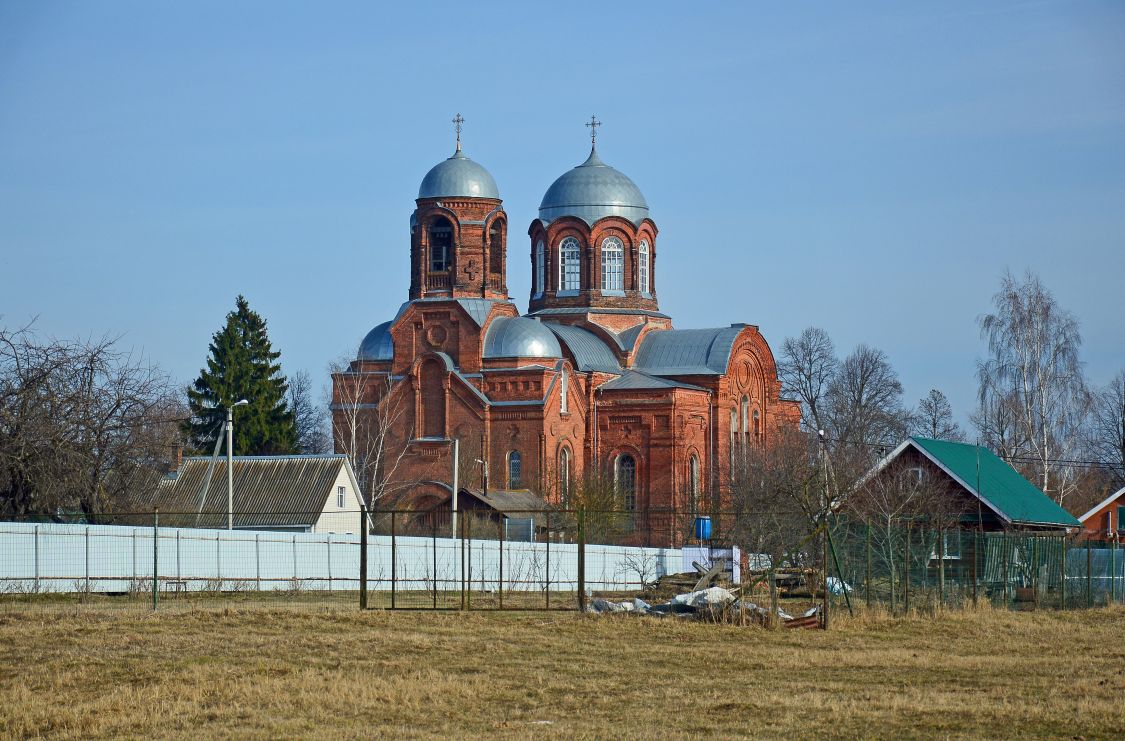 Церковь Николая Чудотворца, Горки (Коломенский городской округ, Московская область). общий вид в ландшафте